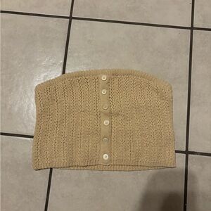Knitted tube top